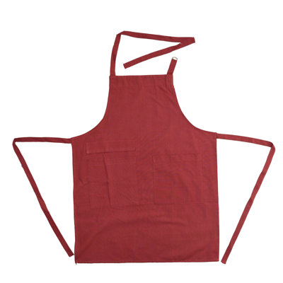 Solid Color Cotton Bib Apron