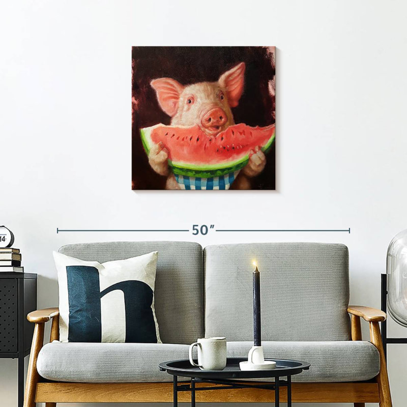 Ketti Pig Out, 24" H x 24" W