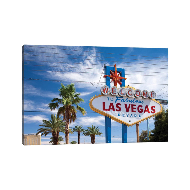 The "Welcome To Fabulous Las Vegas" Sign, Paradise, Clark County, Nevada, USA by Paul Souders - Gallery-Wrapped Canvas Giclée on Canvas