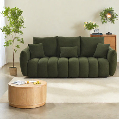 Canapés robustes en tissu moderne, structure en bois de qualité supérieure pour la maison et le bureau