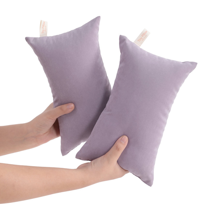 Microfiber Tiny Pillows, Machine Washable - NTBAY, Lavender, 11"x7"