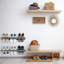 6 Pair Solid Wood Shoe Rack