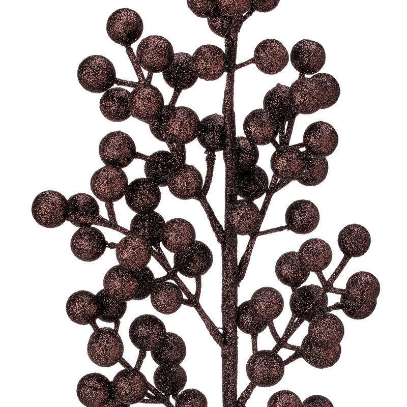 Pointe de grappe scintillante 24 po 24 po, Chocolat