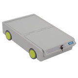 Lock And Roll Personal Safe With Steel Cable, Under-Bed Storage Box For Laptops, Tablets, And Documents, Key-Locking Lid And Wheels For Secure Travel And Home Use