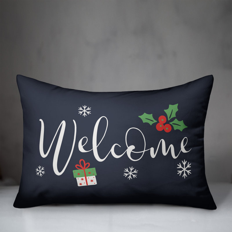  Coussin lombaire Welcome, Marine