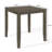 5-Piece Counter-Height Dining Set with Upholstered Splat-Back Chairs and Square Table, Dark Grey-1578517122