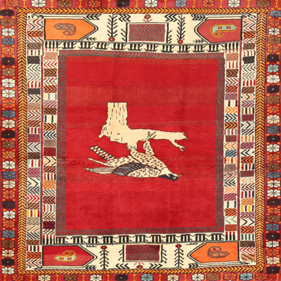 Tapis rouge à motif sud-ouest