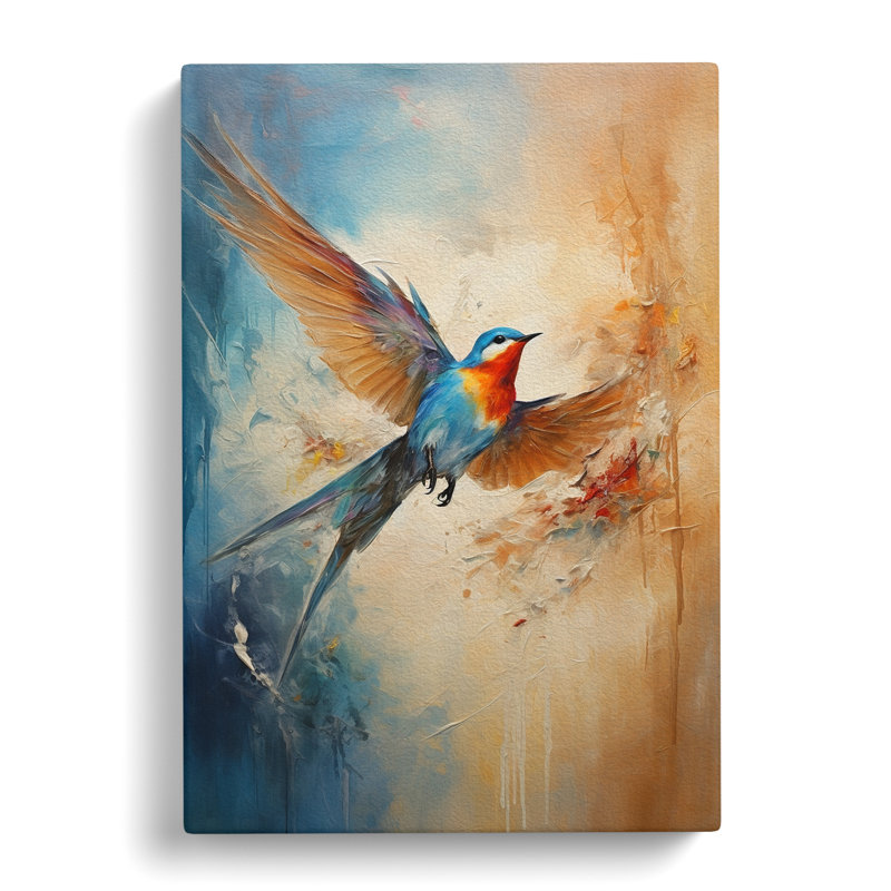 Swallow Gestural No.2 - Wrapped Canvas