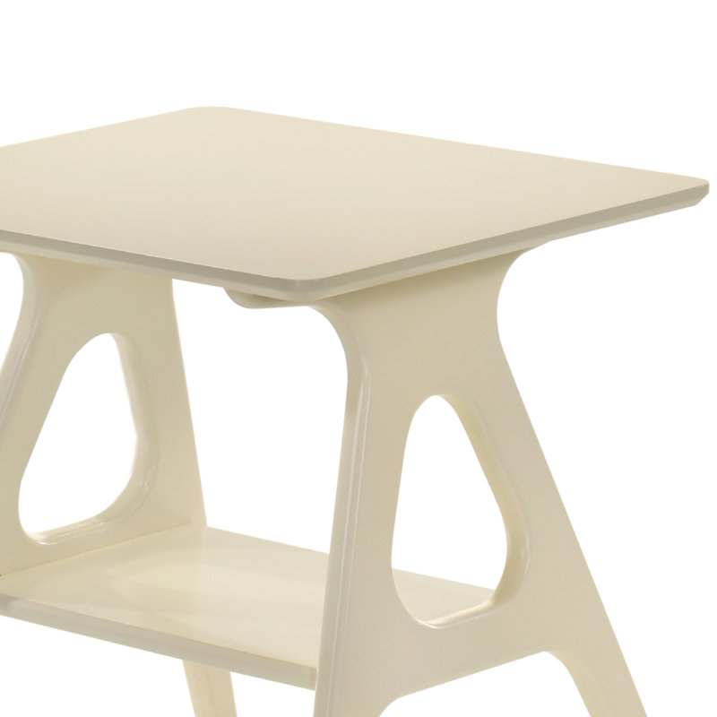 Ensemble de 3 tables basses, tables basses et 2 tables de bout Arona, fini blanc cassé Arona, Off White