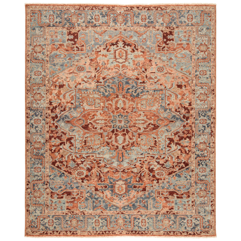 Inspirit Hand Knotted Wool Oriental Area Rug, Rectangle 7'10" x 10'10"