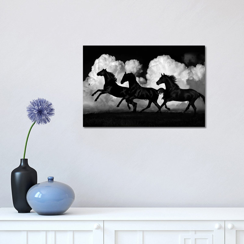 Wild Horses by Samantha Carter - Wrapped Canvas Print, 30.48 cm H x 45.72 cm W