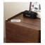 Table de chevet moderne double minimaliste en noyer noir massif