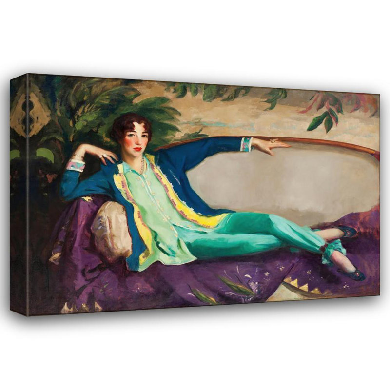 "Gertrude Vanderbilt Whitney" par Robert Henri - Art mural sur toile tendue, H 18 po x l 14 po