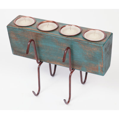 Candélabre en bois