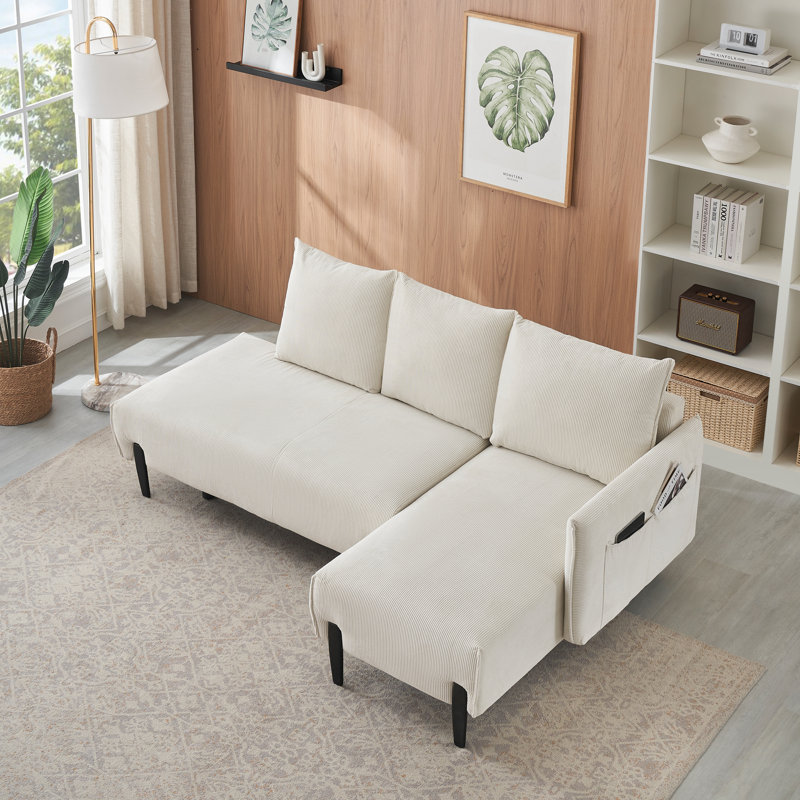 Divan-lit, Tissu beige
