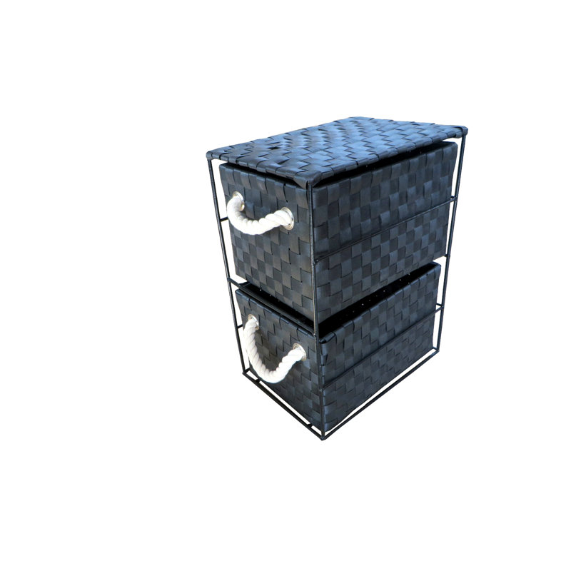 33cm H x 25cm W Utility Cart, Black