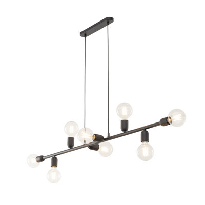 Aquadale 8 - Light Stainless Steel Kitchen Island Pendant