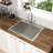 25 X 22 X 9 Inch Kitchen Sink Drop In 16 Gauge Stainless Steel 25" Single Bowl Topmount Kitchen Sink Basin