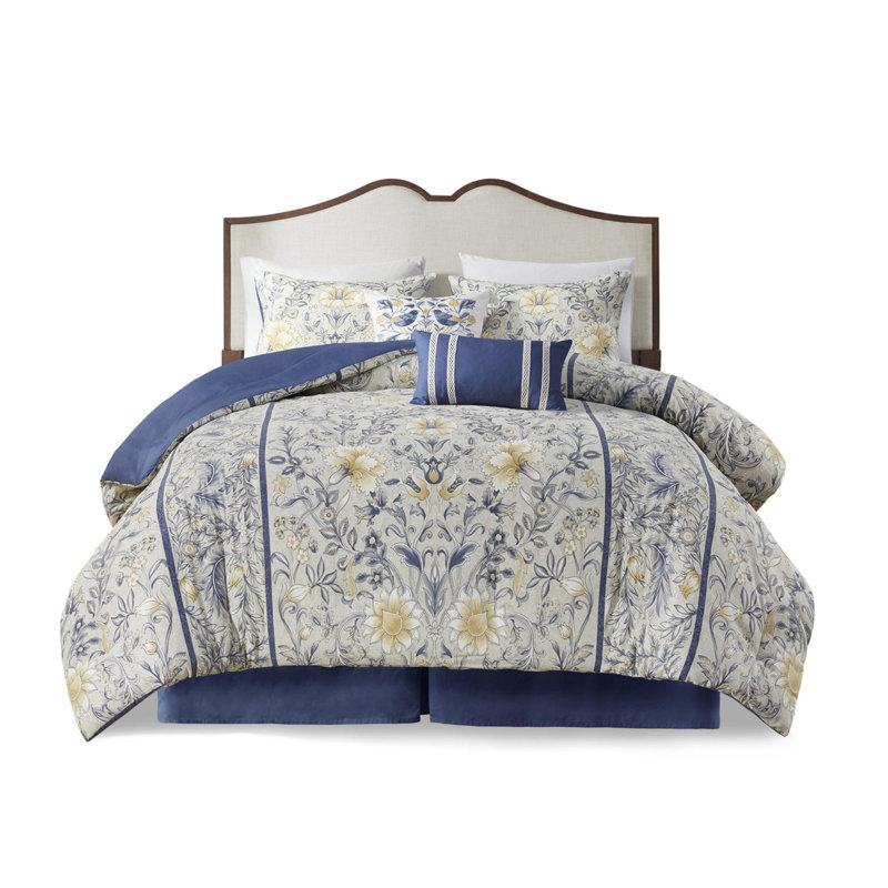 Ensemble d'édredon en coton 6 pièces, Édredon de très grande taille et 5 pièces suppl