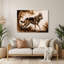 Chiens, loup tchéco-slovaque, art mural en métal beige-1093841864