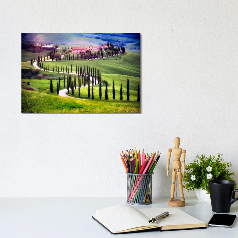 Somewhere In Tuscany, Tuscany, Italy by Jim Nilsen - Wrapped Canvas Print, 20.32 cm H x 30.48 cm W