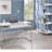 Smooth white four-layer open bookshelf