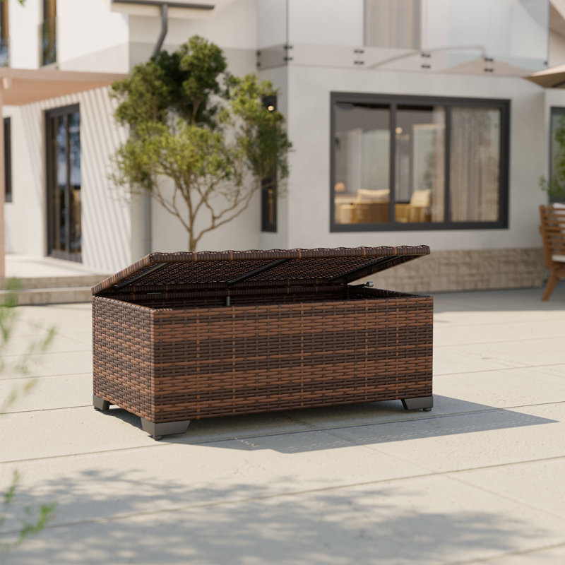 Grand coffre de terrasse résistant à l'eau
