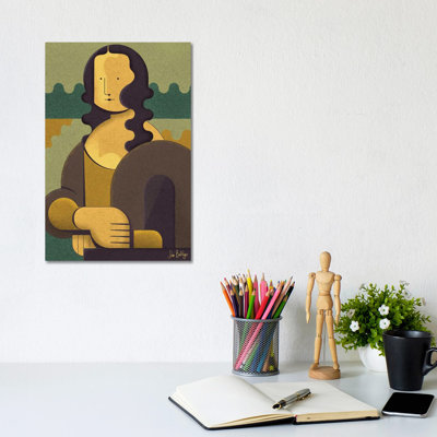 My Mona by John Battalgazi - Wrapped Canvas Print