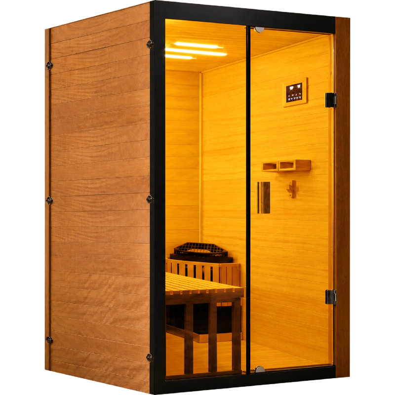 NFusion Emberwood 1 - Person Indoor Traditional Steam Sauna in Oak