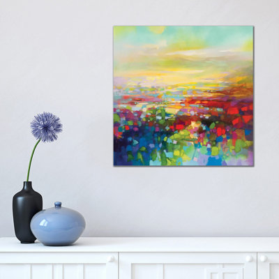 RGB Fragments 1 Piece Wrapped Canvas Painting