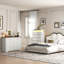 Ensemble de rangement vintage 2 pièces pour chambre à coucher avec commode haute à 6 tiroirs et commode à 9 tiroirs à éclairage DEL-829215875-829215877
