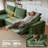 5 Seater Chenille Oversized Modular Sectional Sofa With Double Power Recliner Cloud Reclining Couch With Headrest Storage Drawer Charging Cup Holders Deep L-shaped With Corner And Ottoman-120641284
