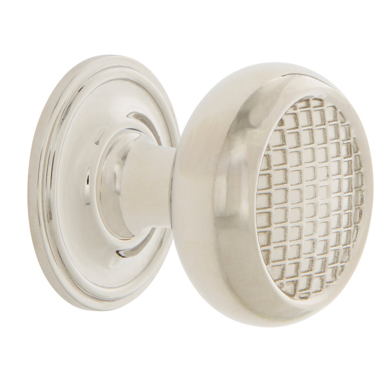 Craftsman 1 3/8" Diameter Round Knob, Polished Nickel