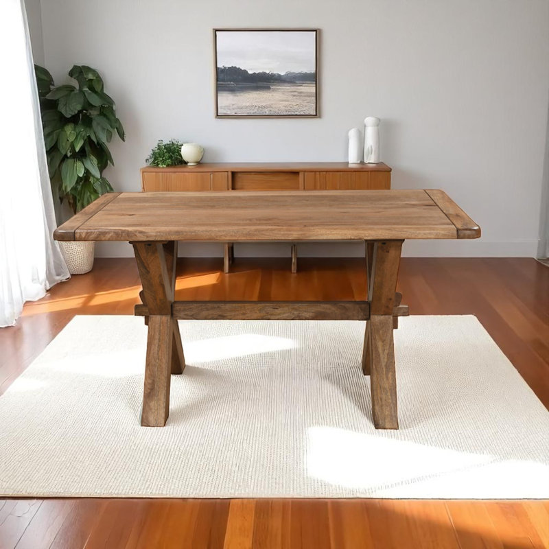 Dorchester Solid Wood Dining Table, 76cm H x 175cm W x 90cm D