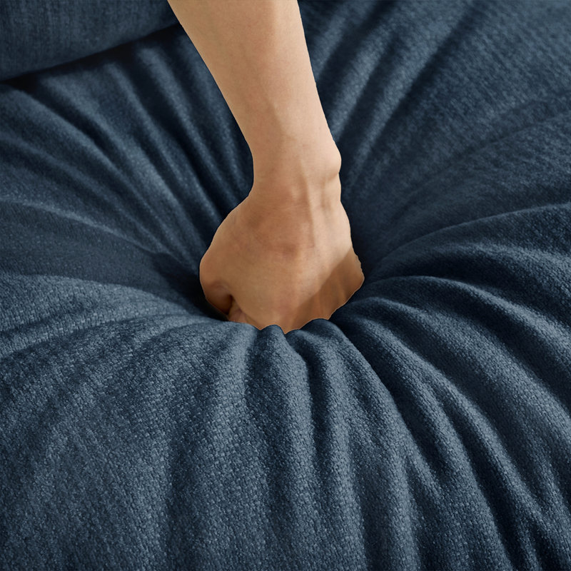 Canapé 2 places Cloud Feel, canapé modulaire en tissu chenille doux avec siège profond, causeuse combinée gratuite
