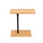 Height Adjustable C-Shaped End Table With Slots 2 Tier Sofa Side Table(Rectangle + Rectangle)