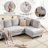 95" Upholstered L Shaped Sofa Modern Sectional-926521334