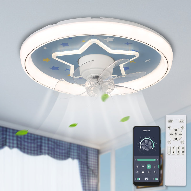 Keyann 12'' Ceiling Fan with LED Lights