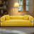 Floor Couch - 3 Seats Compression Sofa with Pillows Hybrid Sofa Pocketed Spring-782998073