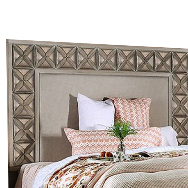 Lit plateforme tapissier Colworth, Grand