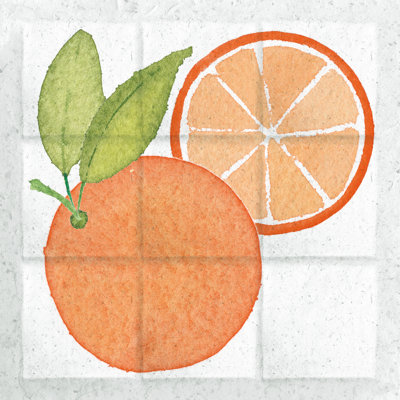 Citrus Tile V by Elyse DeNeige - Wrapped Canvas Painting