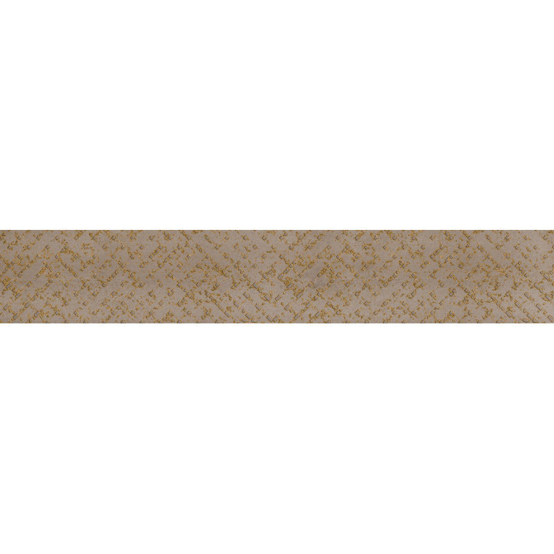 7.83 in. x 47.01 in. Matte Porcelain Tile, Brass