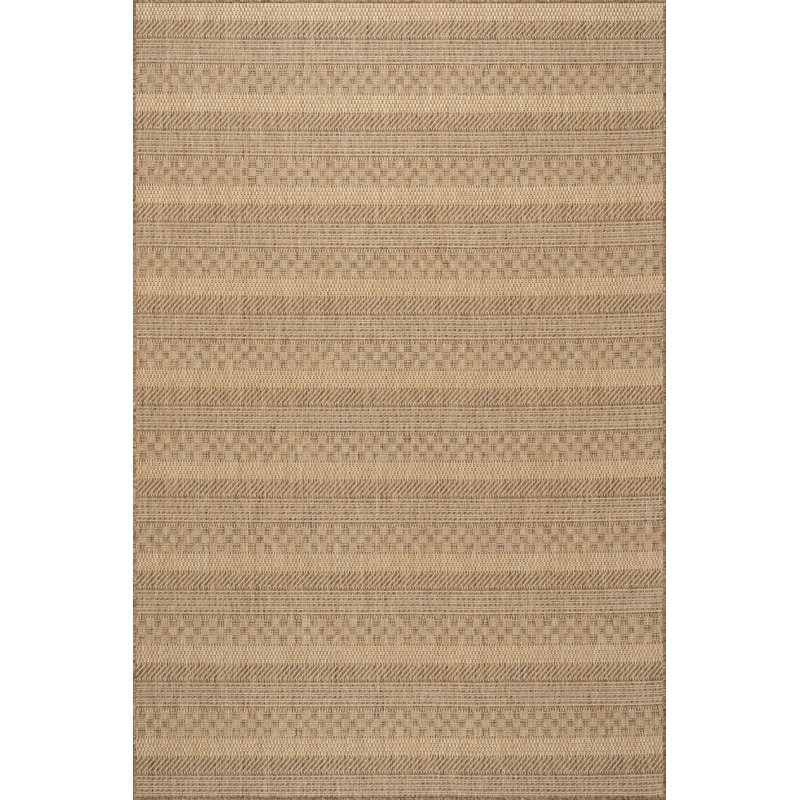 Tapis intérieur / extérieur moderne Vail, Rectangle 6 pi 7 po x 9 pi