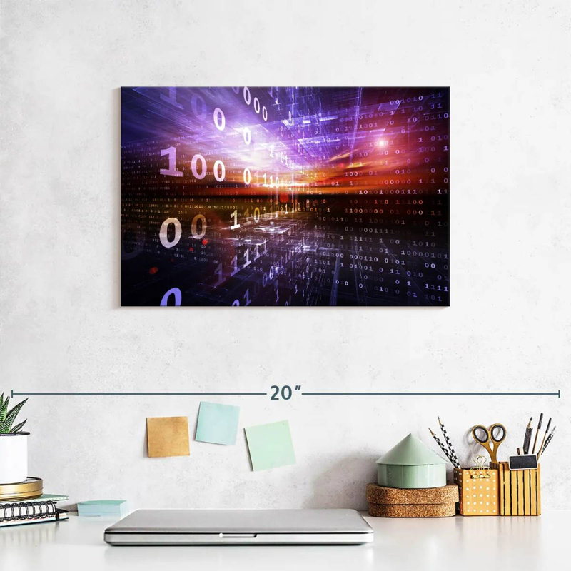 Keiri Digital Numbers, 8" H x 12" W