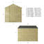 Mercia 8 x 6ft Overlap Apex Windowless Shed (Single Door)-66343596