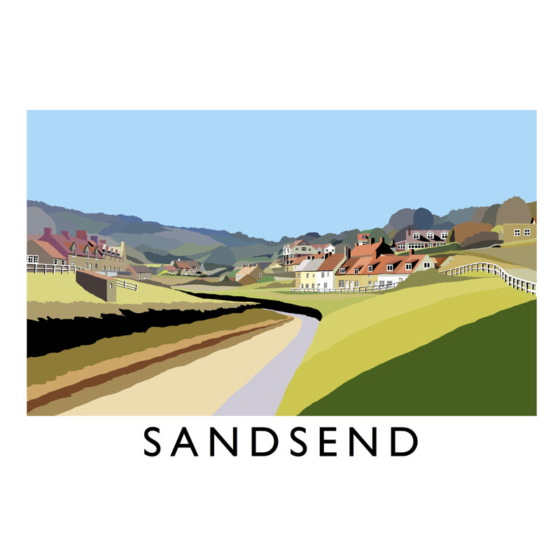 Sandsend by Richard O'Neil - Print, No Frame, 30 cm H x 40 cm W x 1 cm D