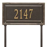 Gardengate Personalized Grande 1-Line Lawn Address Sign