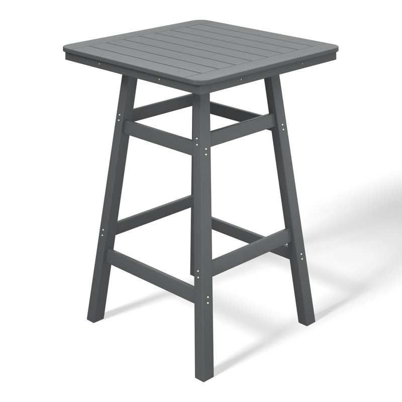 Table de bar d'extérieur carrée L 30,7 po x l 30,7 po Laguna, Gris