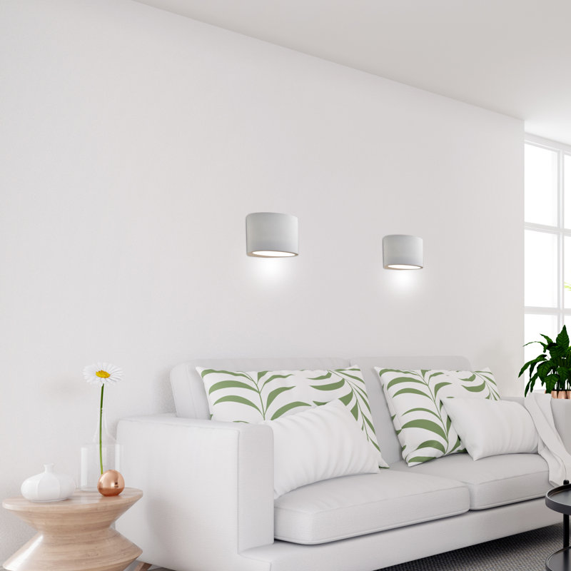Bain Ceramic Flush Mounted Sconce