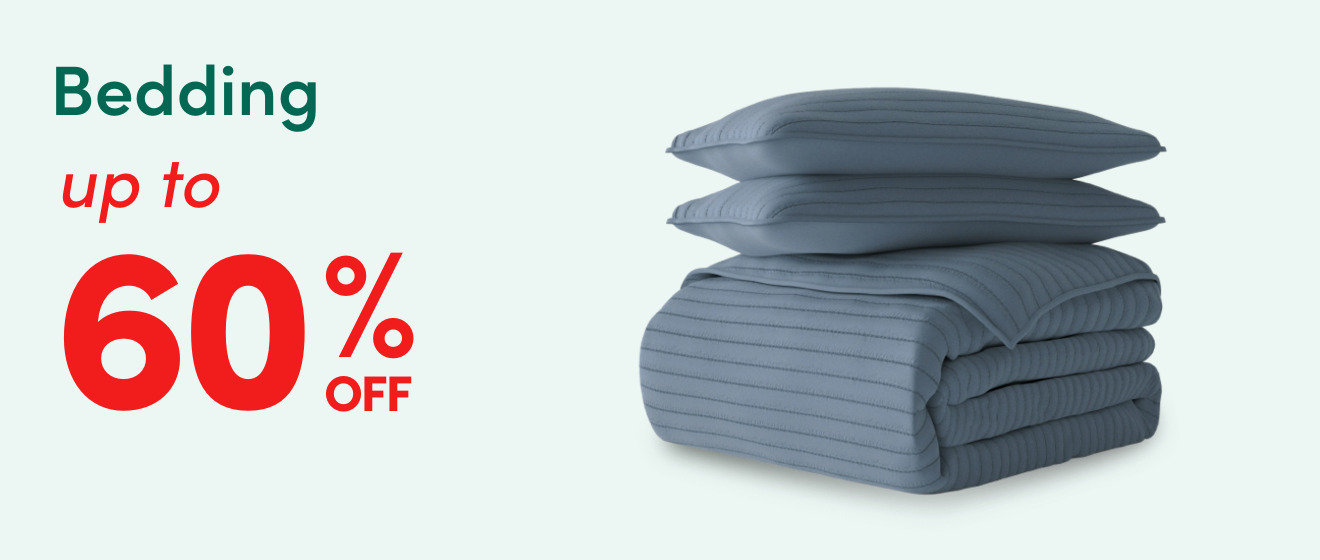 Bedding up to 60% off